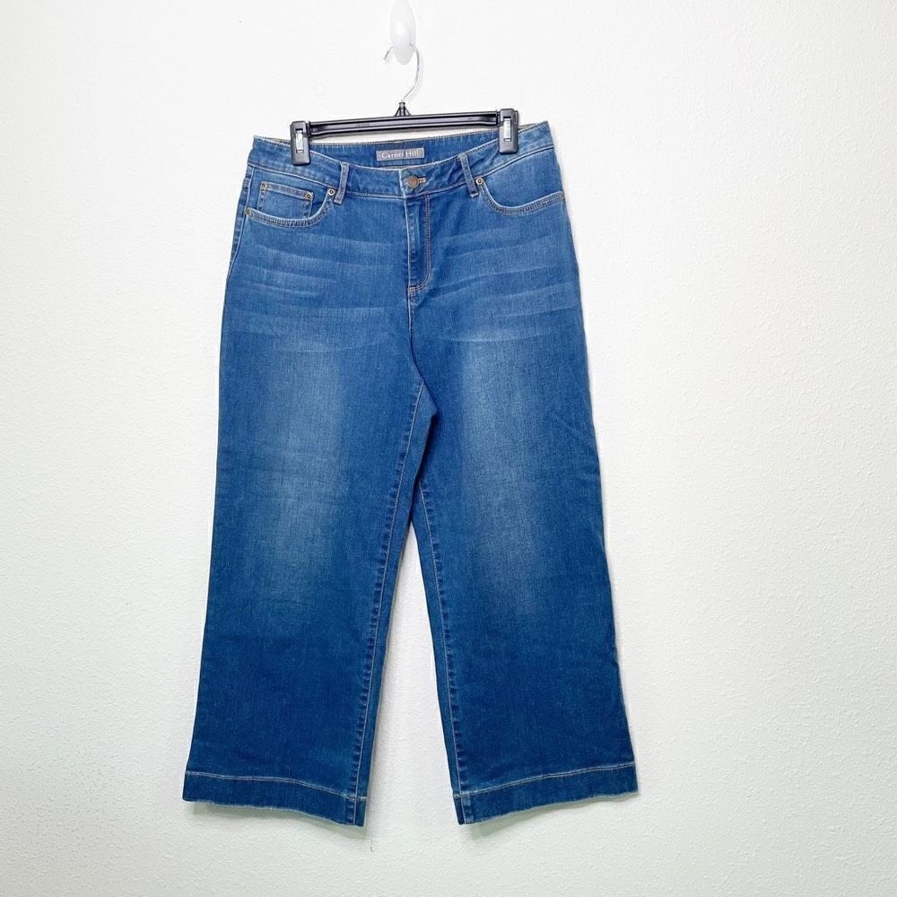 Garnet Hill Women’s Organic Cotton Wide Leg Crop Pants Size 30‎